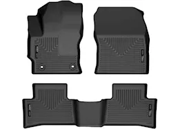 Husky Liner 22-c corolla cross fwd front and second rows floor liner black