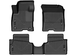Husky Liner 22-23 maverick full hybrid ev-gas (fhev) front and second rows floor liner black