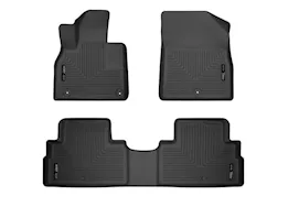 Husky Liner 20-c palisade black front & 2nd seat floor liners