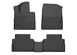 Husky Liner 21-23 santa fe front & 2nd seat floor liners black