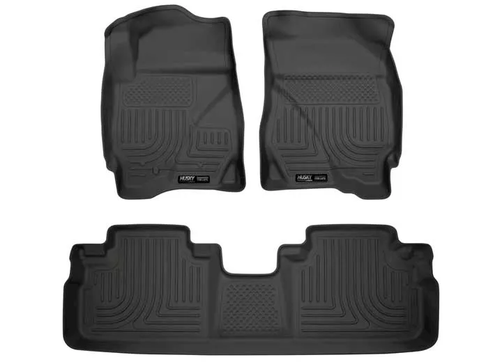 Husky Liner WeatherBeater Front & 2nd Seat Floor Liner Set - Black