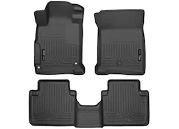 Husky Liner WeatherBeater Front & 2nd Seat Floor Liner Set - Black for Sedan Only