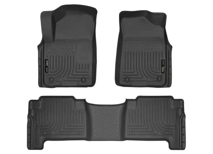 Husky Liner WeatherBeater Front & 2nd Seat Floor Liner Set - Black