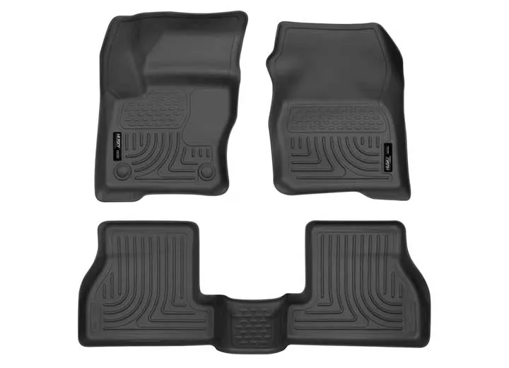 Husky Liner WeatherBeater Front & 2nd Seat Floor Liner Set - Black