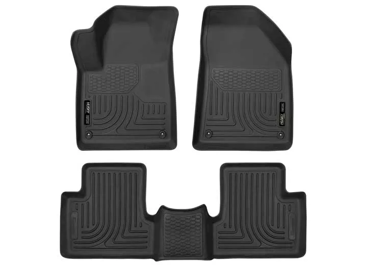 Husky Liner 15-23 cherokee front & 2nd seat floor liners weatherbeater series black