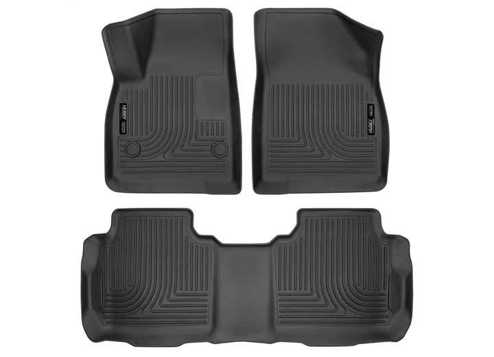 Husky Liner 17-23 acadia/cadillac xt5 2nd row buckets(inc 60/40 split bench)floor liners bla