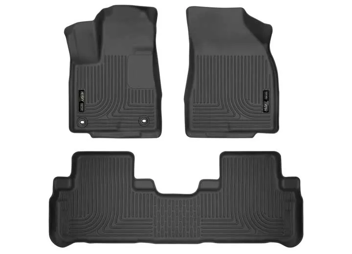 Husky Liner 14-16 highlander le/limited/xle front/2nd seat floor liners black