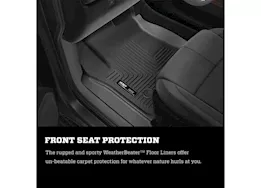 Husky Liner WeatherBeater Front & 2nd Seat Floor Liner Set - Black for Double Cab