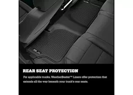 Husky Liner WeatherBeater Front & 2nd Seat Floor Liner Set - Black for Double Cab