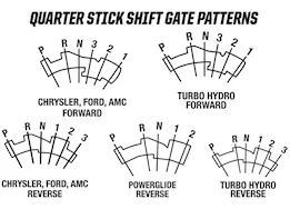 Hurst Black automatic pistol grip shifter powerglide (forward & reverse pattern), th-2