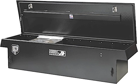 Highway 70"x16"x20" Single Diamond Plate Lid with Smooth Body Tool Box Main Image