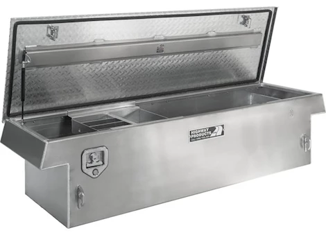 Highway Products 70x16x23 single lid tool box with smooth aluminum base/diamond plate lid Main Image