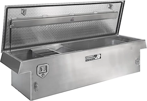 Highway Products 70X16X27 SINGLE LID TOOL BOX WITH SMOOTH ALUMINUM BASE/DIAMOND PLATE LID