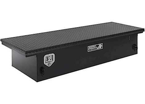 Highway Products 70X13.5X20 LOW PROFILE TOOL BOX WITH SMOOTH BLACK BASE/BLACK DIAMOND PLATE LID