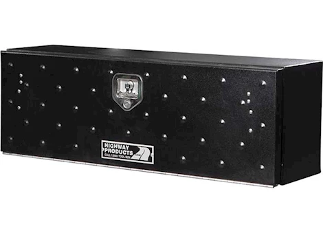Highway Products 48 X 16 X 13 HIGH SIDE TOOL BOX W/GLADIATOR DOOR, SMOOTH BLACK BASE