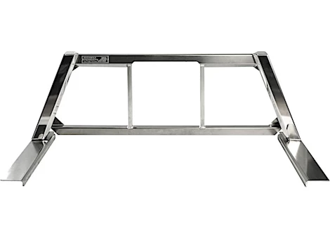 Highway Products Honeycomb open post headache rack, polished alum upright, smooth center, size 7 Main Image