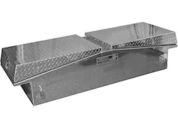 Highway 71"x16"x23" Gull Wing Diamond Plate Lid with Smooth Body Tool Box