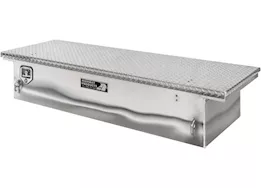 Highway Products 70x13.5x20 low profile tool box with tank brite base/diamond plate lid