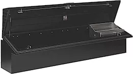 Highway Products 65x16x16 low side tool box with smooth aluminum base/black diamond plate lid