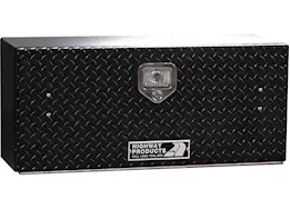 Highway Products 48 x 16 x 13, high side tool box w/blk diamond plate door, smooth blk base