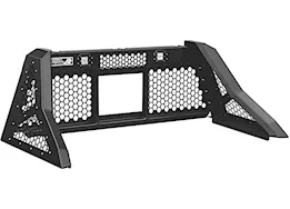 Highway Products Savage hd headache rack with smooth black uprights smooth black center size 5