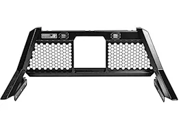 Highway Products Beast hd open mesh headache rack, smooth blk upright & center, size 7