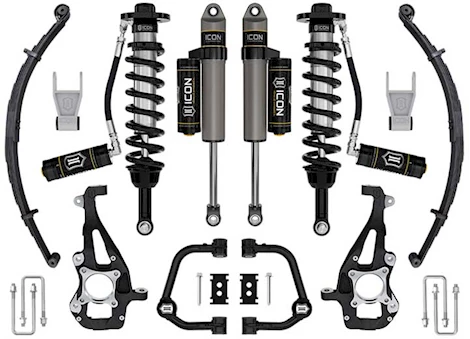 Icon Vehicle Dynamics 21-23 F150 4WD 3.5-4.5IN STAGE 3 SUSPENSION SYSTEM TUBULAR UCA/LEAF PACK