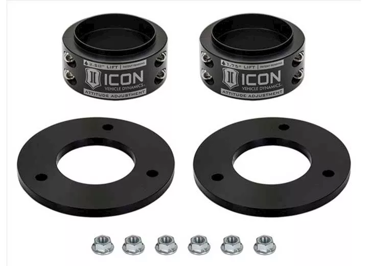 Icon Vehicle Dynamics 21-c raptor .5-2.50in aac front leveling kit, non 37 pack