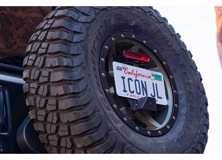 Icon Vehicle Dynamics 18-c wrangler jl license plate relocation kit