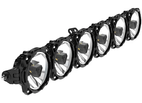 KC Hilites BRONCO BUMPER MOUNTED GRAVITY TITAN 39IN LED LIGHT BAR-6 LIGHT-BLK