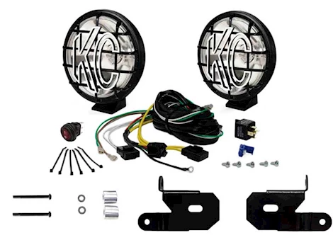 KC Hilites 18-C JEEP WRANGLER JL KIT; JEEP JL A-PILLAR + APOLLO PRO SPOT SYS