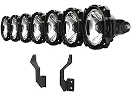 KC Hilites 17-24 ford superduty trucks gravity pro6- front bumper- 7 light bar kit