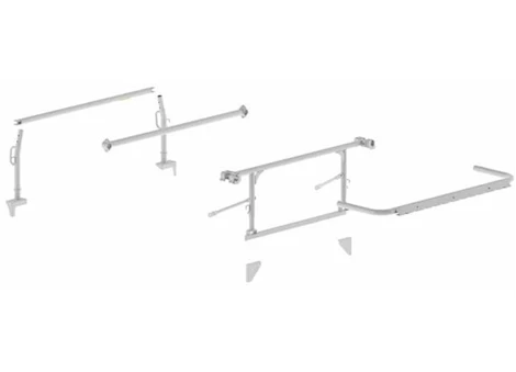 Holman/Kargomaster THE PRO RACK LEG & CROSSBAR KIT - SERVICE BODIES, WHITE