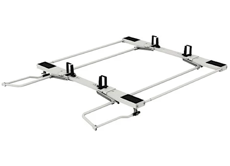 Holman/Kargomaster DOUBLE DROP DOWN HD ALUMINUM LADDE RACK, LOW ROOF, BOX 1 OF 2