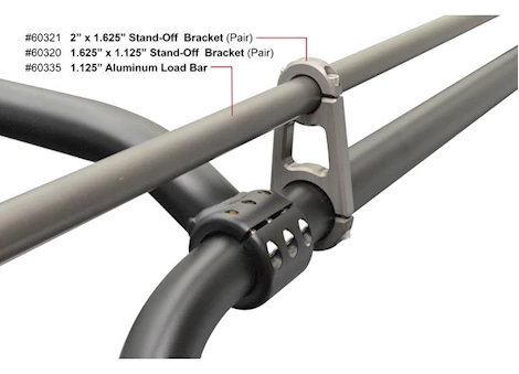 Holman/Kargomaster STAND-OFF BRACKET 2IN X 1- 1/8IN (PAIR)