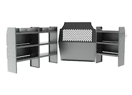 Holman/Kargomaster (kit) deluxe commercial shelving for transit connect extended wheelbase