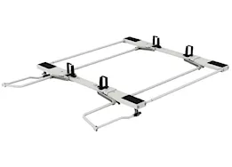 Holman Double drop down hd aluminum ladde rack, low roof, box 1 of 2