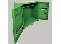 Knaack Safety kage cabinet, 59.4 cu ft, flexible padlock system, no center post, 6in casters incl