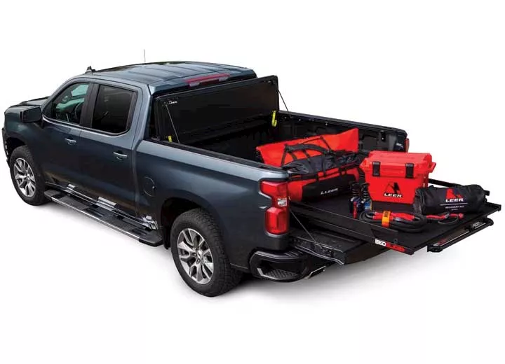 Leer 22-c tundra 5.6ft w/or w/out track hf650m hard folding tonneau cover