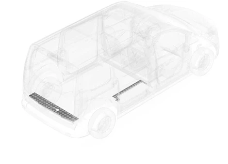 Legend Fleet Solutions Transit connect lwb alum threshold sill plates side and rear-sell w/floor/mat Main Image