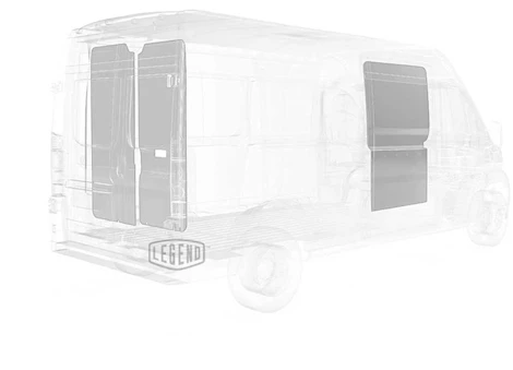 Legend Fleet Solutions RAM PROMASTER LOW ROOF DOOR LINERS - LIGHT GREY