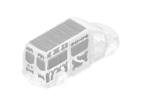 Legend Fleet Solutions MERCEDES SPRINTER 144 TEMP SHIELD THERMAL INSULATION FULL KIT - GREY HIGH ROOF
