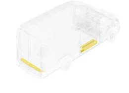 Legend Fleet Solutions Ford transit black steel thresholds rear and side without step