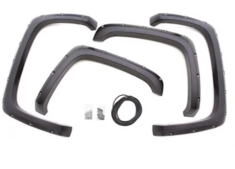 Lund International FENDER FLARES RX-STYLE 4PCS TEXTURED BLACK RANGER 19-23