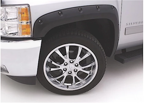 Lund International 07-14 /SILVERADO/SIERRA 2500/3500 RX-RIVET STYLE 4PC TEXTURED FENDER FLARE ELITE SERIES