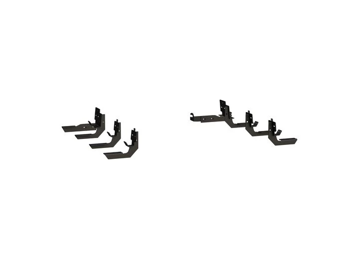 Luverne Truck Equipment 14-16 RAM 2500 MEGA STEPS & BRACKETS RUNNING BOARD MOUNTING BLACK TEXTURED ROCKER MOUNT