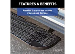 Luverne Truck Equipment 22-c e-transit 9.5in x 54in grip step xl steel passenger running board