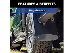 Luverne Truck Equipment 20-c silverado/sierra 2500/3500hd textured rubber mud guards-rear 23in