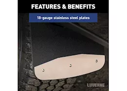 Luverne Truck Equipment 20-c silverado/sierra 2500/3500hd textured rubber mud guards-rear 23in