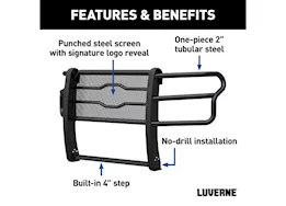 Luverne Truck Equipment 20-23 silverado 2500/3500 prowler max black steel grille guard